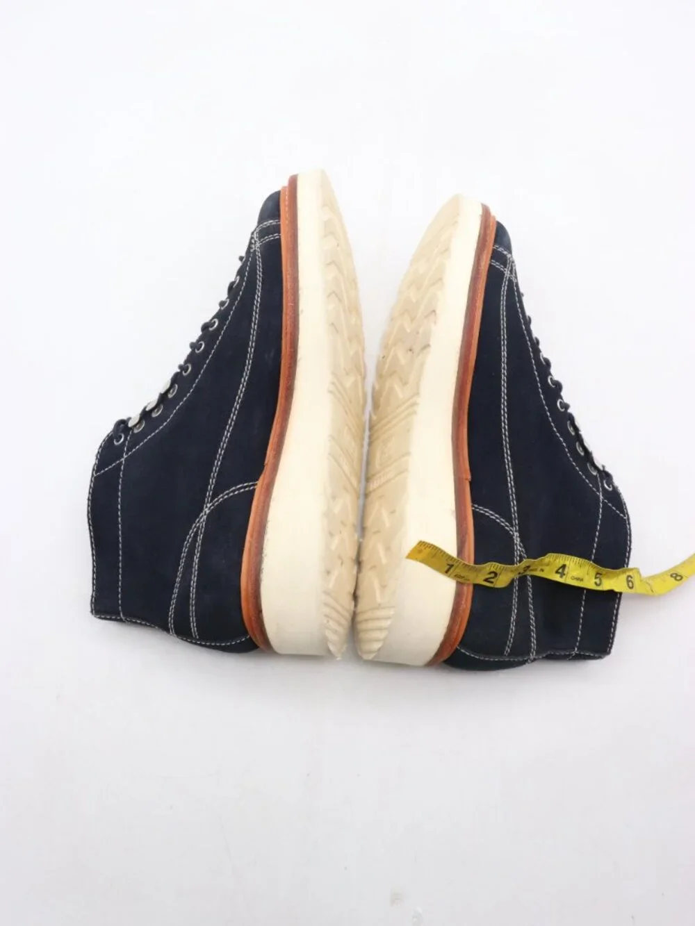 Grenson Andy Monkey Boots Men's Size UK 6 / US 7 Lace Up Blue Navy Suede Shoes